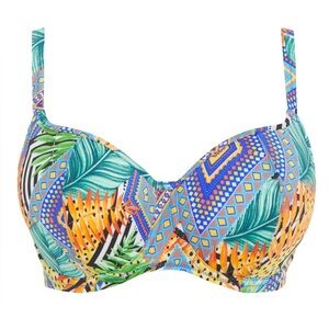 Freya Multicolor Tropical Print Underwire Bikini Top